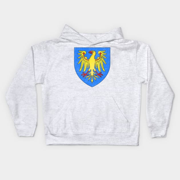 Friuli Venezia Giulia / Vintage-Look Coat Of Arms Kids Hoodie by DankFutura